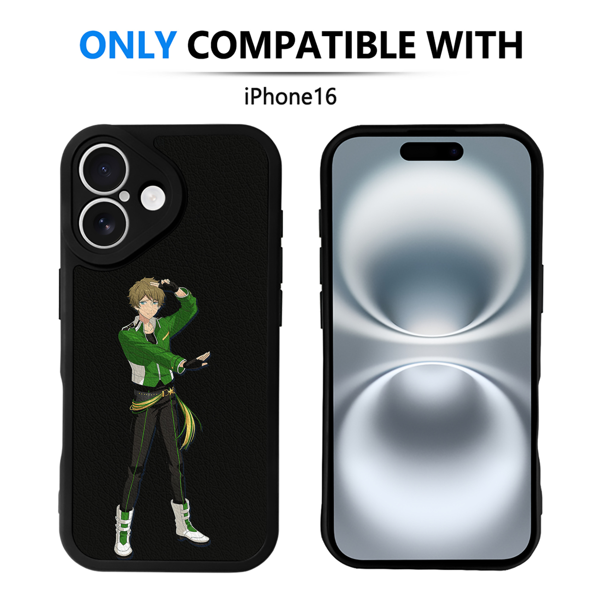（画像用） あんさんぶるスターズ! Ensemble Stars 【iPhone 16シリーズ対応】シリコンスマホケース（レザー調） 材質：シリコン
